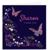 Personalised Kerry Spurling Card - Butterflies Thank You|Birthday