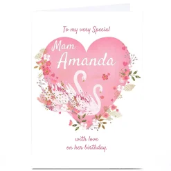 Card Factory Personalised Kerry Spurling Birthday Card - With Love, Mam