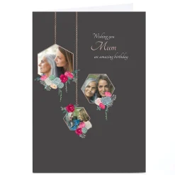 Card Factory Personalised Kerry Spurling Birthday Card - Hexagons