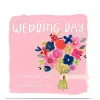 Card Factory Personalised Kerry Spurling Wedding Card - Flowers
