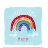 Card Factory Personalised Kerry Spurling Thank You Card - Rainbow