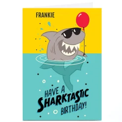 Kids Card Factory Personalised Kiddo Birthday Card - Sharktastic Birthday