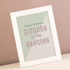 Best Personalised Kitchen Is For Dancing Framed Wall Art - Names Personalised Canvas & Wall Art|Photo Prints & Wall Art