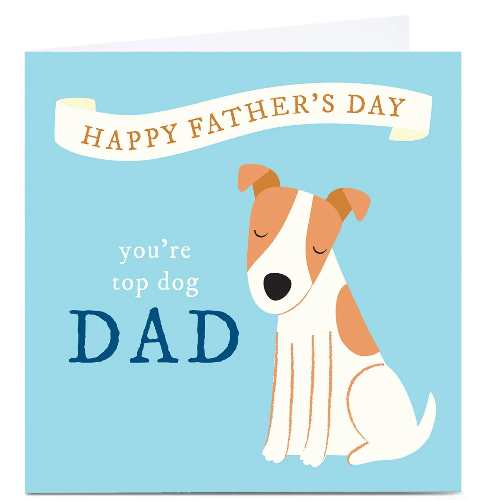 Hot Personalised Klara Hawkins Father's Day Card - You're Top Dog Dad Father's Day