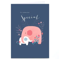 Discount Personalised Klara Hawkins Card - Someone Special, Elephants Any Occasion|Thank You