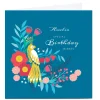 Card Factory Personalised Klara Hawkins Birthday Card - Parrot & Flowers