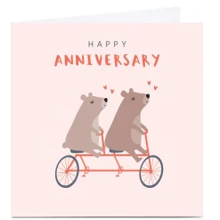 Card Factory Personalised Klara Hawkins Card - Anniversary Mice