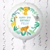 Online Personalised Large Helium Balloon - Jungle Animals Kids Balloons For Kids|Helium Balloons