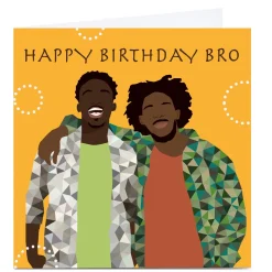 Card Factory Personalised Leanne Creative Card - Happy Birthday Bro