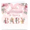 Clearance Personalised Leaving Card - Baby, Pink Floral New Baby|Leaving