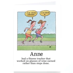 Outlet Personalised Lee Fearnley Card - Fitness Tracker Congratulations|Anniversary