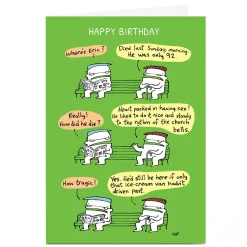 Card Factory Personalised Lee Fearnley Birthday Card - Where's Eric?