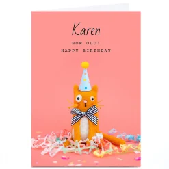 Card Factory Personalised Lemon And Sugar Card - How Old Cat
