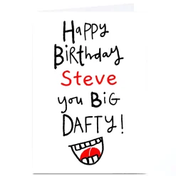 Sale Personalised Lindsay Kirby Birthday Card - Big Dafty Birthday|For Him