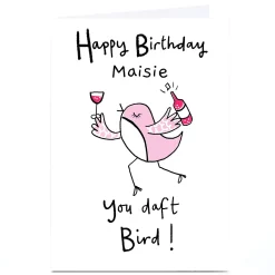 Kids Card Factory Personalised Lindsay Kirby Birthday Card - You Daft Bird