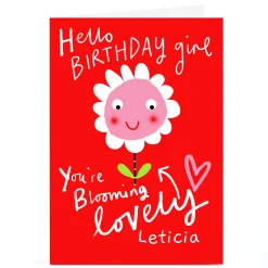 Kids Card Factory Personalised Lindsay Kirby Birthday Card - You're Blooming Lovely