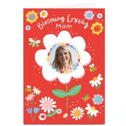 Card Factory Personalised Lindsay Kirby Mother's Day Card - Blooming Lovely Mam