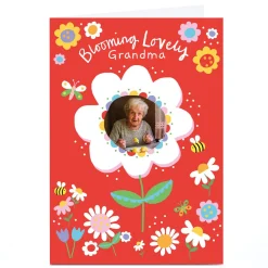 Card Factory Personalised Lindsay Kirby Mother's Day Card - Blooming Lovely Grandma