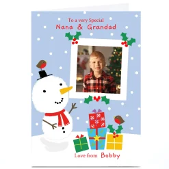 Outlet Personalised Lindsay Loves To Draw Christmas Card - Special Nana & Grandad Christmas|Photo