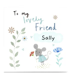 Card Factory Personalised Lindsay Loves To Draw Card - Lovely Friend