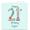Sale Personalised Lindsay Loves To Draw 21st Birthday Card, Daughter For Granddaughter|21St Birthday