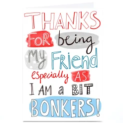 Card Factory Personalised Lindsay Loves To Draw Card - A Bit Bonkers