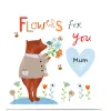 Clearance Personalised Lindsay Loves To Draw Card - Flowers For You For Mum|Premium Square
