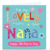 Clearance Personalised Lindsay Loves To Draw Card - Lovely Nana Premium Square|Birthday