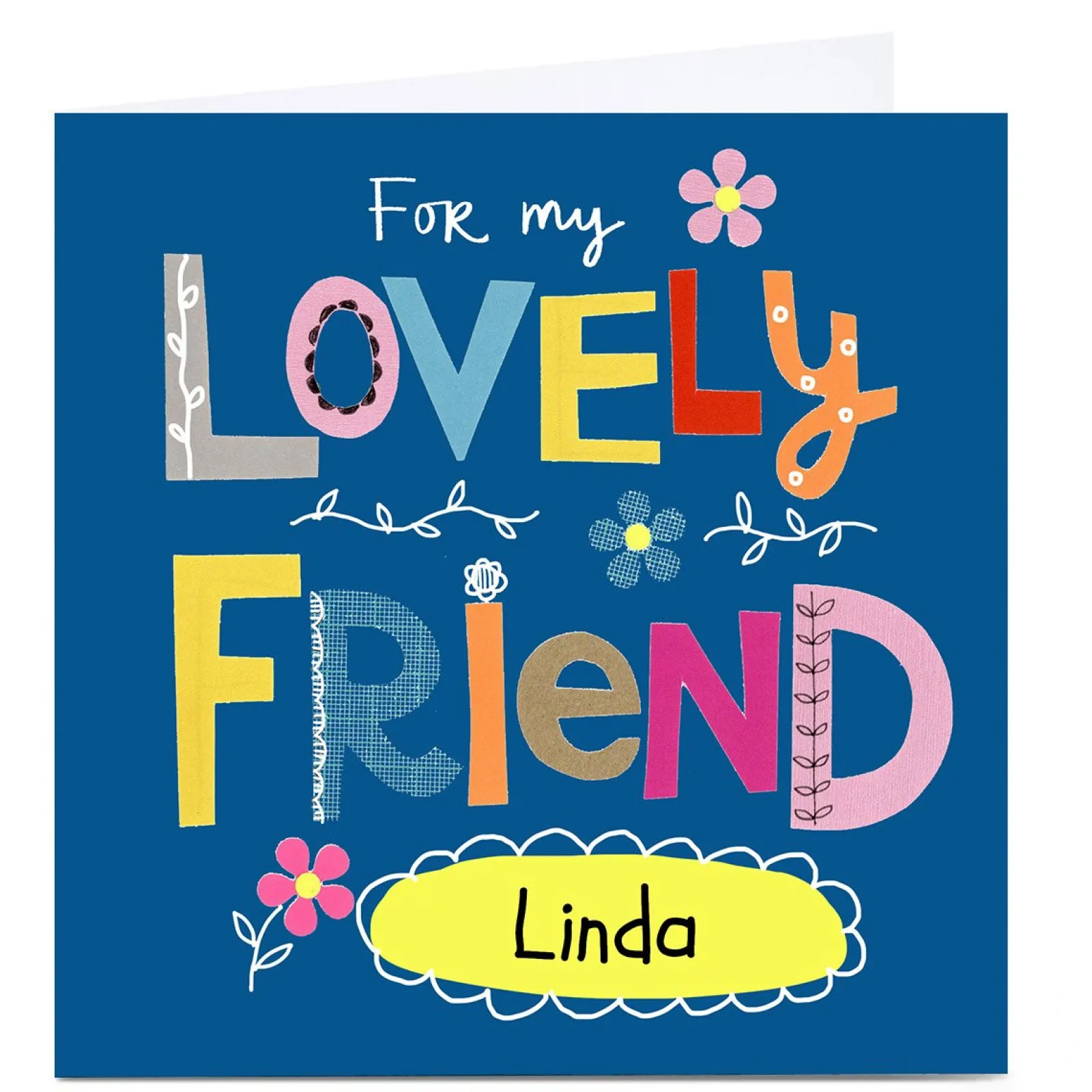 Card Factory Personalised Lindsay Loves To Draw Card - Lovely Friend