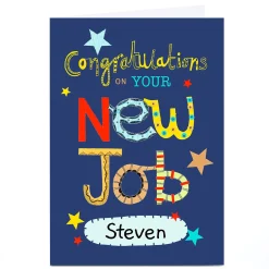 Card Factory Personalised Lindsay Loves To Draw Card - Congrats On Your New Job