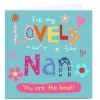 Best Personalised Lindsay Loves To Draw Card - Lovely Nan Premium Square|Birthday