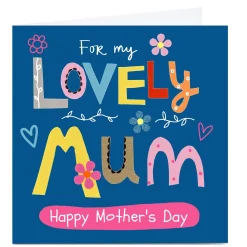 Personalised Lindsay Loves To Draw Card - Lovely Mum For Mum|Mum