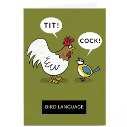 Card Factory Personalised Little Horse Card - Bird Language