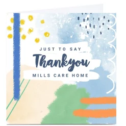 Card Factory Personalised Little Mono Thank You Card - Just To Say