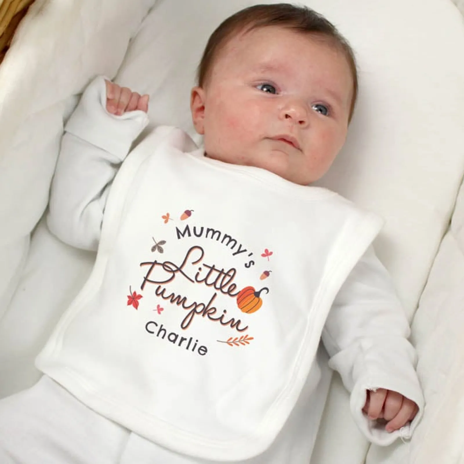 Online Personalised Little Pumpkin Bib Gifts For Babies