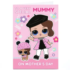 New Personalised L.O.L. Surprise! Mother's Day Card - Very Special Tv & Film