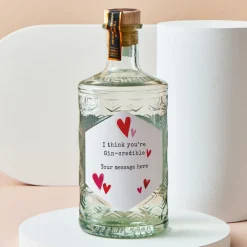 New Personalised Manchester Gin - Gin-Credible Love Hearts Anniversary Gifts|Gifts For Her