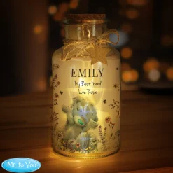 Sale Personalised Me to You Floral LED Glass Jar Jewellery & Keepsakes|Gifts For Her