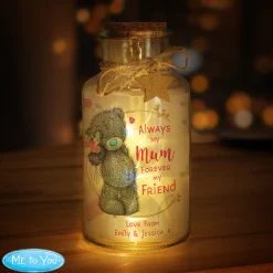 Card Factory Personalised Me To You Forever My Friend LED Glass Jar