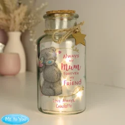 Card Factory Personalised Me To You Forever My Friend LED Glass Jar