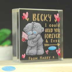 Sale Personalised Me To You Hold You Forever Crystal Token Jewellery & Keepsakes|Glassware