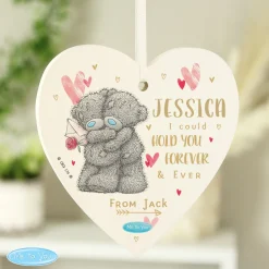 Card Factory Personalised Me To You Hold You Forever Wooden Heart Decoration