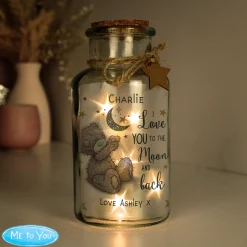 Card Factory Personalised Me to You Moon & Back LED Light Up Jar