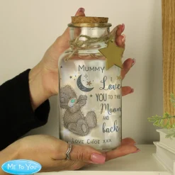 Card Factory Personalised Me to You Moon & Back LED Light Up Jar