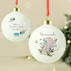 Hot Personalised Me To You Tatty Teddy Cosy Winter Christmas Bauble Christmas Gifts|Gifts For Her