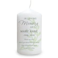 Card Factory Personalised Memorial Candle - In Loving Memory