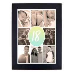 Outlet Personalised Milestone Age Photo Print - Pastel Gradient Collage, Editable Age 18Th Birthday|Personalised Canvas & Wall Art