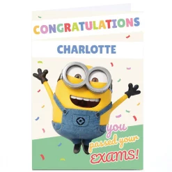 New Personalised Minions Card - Congratulations You Passed Your Exams! Congratulations