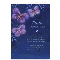 Discount Personalised Mother's Day Card - For Always Being There Butterflies, Mum Mother's Day