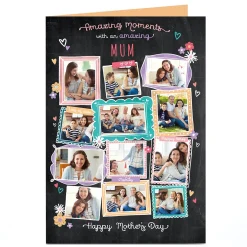 Hot Personalised Mother's Day Photo Card - Amazing Moments Photo